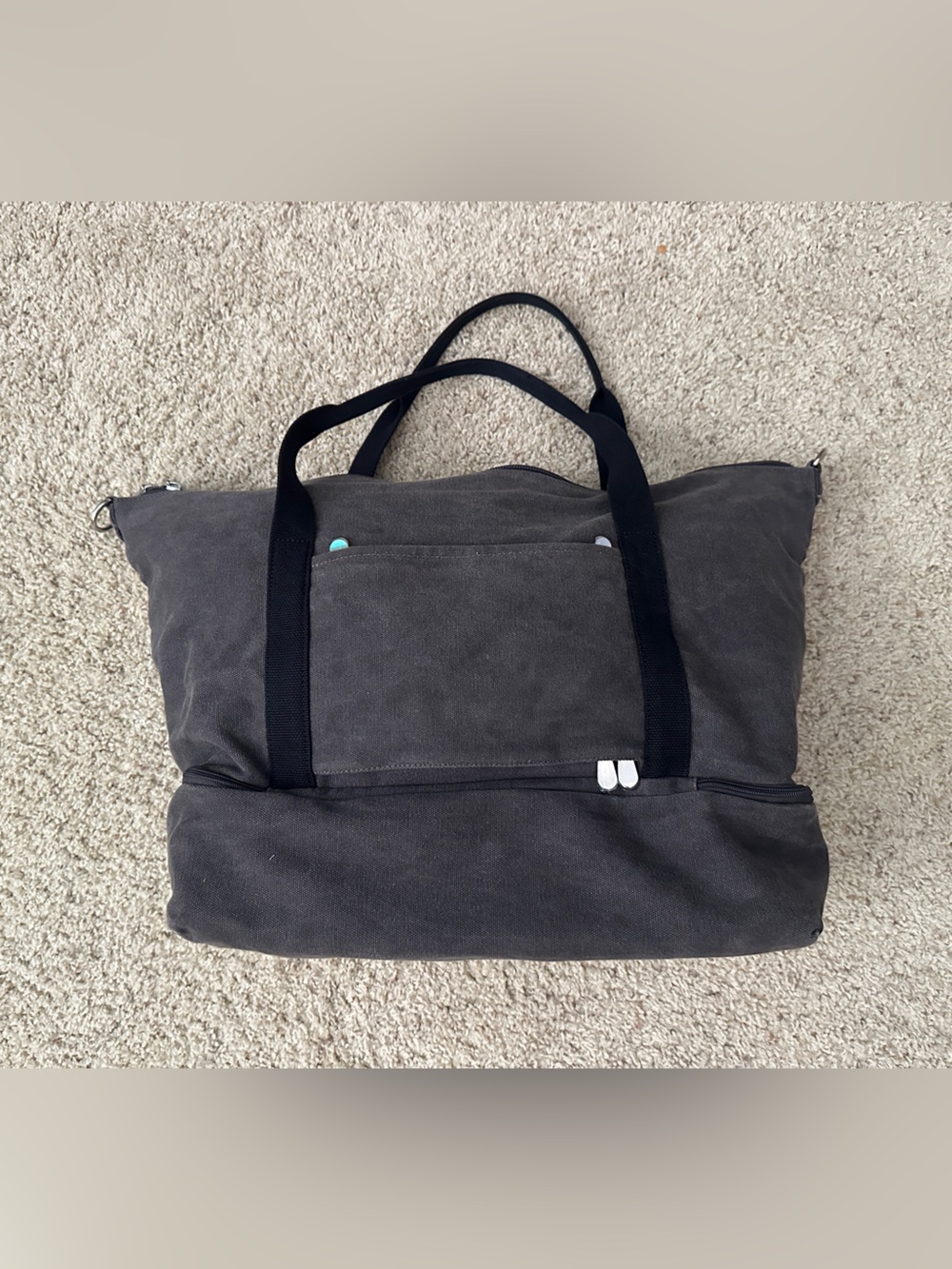 Lo & Sons Catalina Deluxe Weekender in Midnight Ash canvas